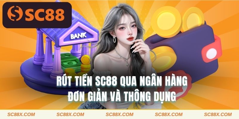 Rút tiền SC88 qua ngân hàng đơn giản và thông dụng